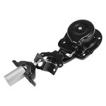 X AUTOHAUX 1 Set Black Spare Tire Hoist Spare Tire Winch Carrier for Land Rover LR3 2005 2006 2007 2008 2009 LR024145 LR064520B KTI000017 LR039486