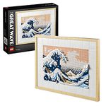 LEGO Art Hokusai – The Great Wave, 3D Japanese Wall Art Craft Set, Framed Ocean Canvas Model Kit for Adults to Build, Creative Activity for Home or Office Decor, Gifts for Men and Women 31208