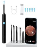 AVNISH Earocam Earwax Removal Tool Kit with HD Camera WiFi Connection & 6 LED Lights Endoscope Tool Ear Cleaner Set of 8, Otoscope with Light for iOS & Android Kids Children Adults Gift Gadget