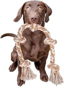 LUXMAY Corda Giocattolo per Cani, Cane Masticare Giocattolo Corda, giocattolo per cani di grandi dimensioni Tug for Aggressive Chewers, benefica per Salute Dentale e Pulizia dei Denti, 92cm