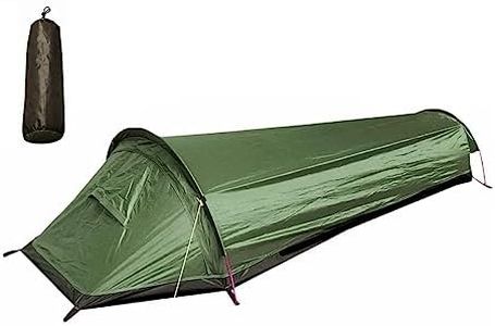 Ichlovdu Saco de dormir tienda de campaña ultraligero 0,78 kg 1 hombre tienda de campaña 220 x 50/90/50 x 50 cm ligera mochila tienda de campaña para senderismo, montañismo, camping, escalada y