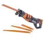 Evolution Power Tools R230RCP Reciprocating Saw, Multi-Material Cutting, 180° Rotating Handle, 850W, (230V)