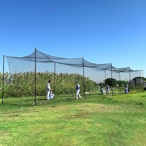 Miveda 35 FT Baseball Batting Cage, Baseball Nets for Batting Cage，Baseball and Softball Batting Cage Nets for Pitching Training, Outdoor Backyard Batting Cage with Frame