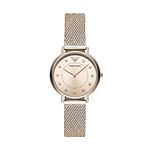 Emporio Armani Stainless Steel Analog Pink Dial Women Watch-Ar11129, Pink Band