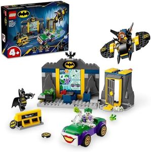 LEGO® Super Heroes DC Batman™ The Batcave™ with Batman™, Batgirl™ and The Joker™ 76272, Fun Super-Hero Adventure Toy for Kids, Vehicle Toy for Boys, Girls and Young Superheroes Aged 4 and Over