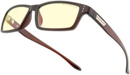 GUNNAR Optiks RIO-00201 Riot Computer Glasses, Block Blue Light, Anti-Glare, Minimize Digital Eye Strain, Prevent Headaches, Reduce Eye Fatigue and Sleep Better, Espresso/Amber