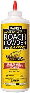 HARRIS Boric Acid Roach and Silverfish Killer Powder w/Lure for Insects (16oz)