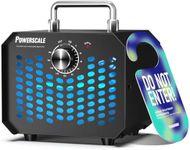 Powerscale Ozone Generator 60,000 mg/h OZA1 Ozone Odor Eliminator Portable Ozone Machine Odor Removal 180-Minute timmer, For Home, Car, Pet Room Ozone Machine - High Capacity Ozone Air Purifier, Black