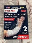 Mighty-X 2pk Waterproof Full Arm Cast Cover - Reusable, 100% Sealed Adult Shower