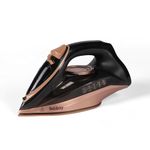 Beldray BEL01609RGF 2 in 1 Cordless Steam Iron - Use Corded or Cordless, 360° LED Charging Base, Ceramic Soleplate, Anti-Calc Function, 140g/min Steam Shot, 230ml Water Tank, 2600 W, Rose Gold