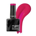 Mylee Gel Nail Polish 10ml [Watermelon Sugar] UV/LED Soak-Off Nail Art Manicure Pedicure for Professional, Salon & Home Use [Pink Range] - Long Lasting & Easy to Apply