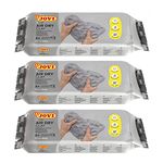 Jovi European Air-Dry Modeling Stone Grey Clay 3 Packets - Each Pack of 500 Grams for Sculpting Pottery Art & Craft Handicraft Educational Purpose Fine Motor Skills