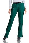 BARCO Grey's Anatomy Women's Aubrey Pant, Athletic Medical Scrub Pant, Hunter Green, S Tall