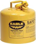 Eagle UI-50-SY Type I Metal Safety Can, Diesel, 12-1/2" Width X 13-1/2" Depth, 5 Gallon Capacity, Yellow