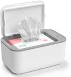 Baby Wipe Warmer, Baby Wet Wipes Dispenser, Smart Precise Temperature Control Large Capacity Evenly Overall Heating Super Silence, Portable Wipes Warmer for Babies, Diaper Wipe Warmer, White