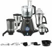 Preethi Zodiac MG-218 mixer grinder, 750 watt, Black/Light Grey, 5 jars - 3 In 1 insta fresh juicer Jar & Master chef food processor Jar, Vega W5 motor with 5yr Warranty & Lifelong Free Service