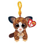 TY Binky Bush Beanie Boos/Key Clip | Beanie Baby Soft Plush Toy | Collectible Cuddly Stuffed Teddy