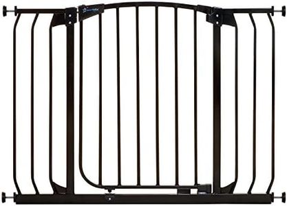 Dreambaby Chelsea Xtra-Wide Hallway Auto-Close Security Gate, Black