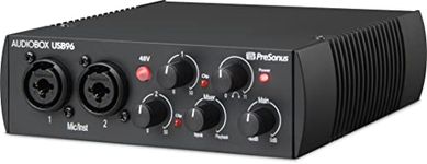 PreSonus AudioBox 96 - USB, Audio interface, For Recording, Streaming, Podcasting with Music Production Software Bundle including Studio One Pro, Ableton Live Lite DAW