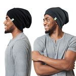 Winitas Satin Lined Sleep Cap for Men with Curly Hair Dreadlocks