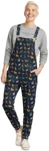 Swoveralls Unisex Sweatpant Overalls – Relaxed Fit Bib Overall with Jogger Cuff, Adjustable Straps, Zipper Fly, and 6 Pockets | Soft, Comfy Oversized Overalls for Women and Men, Small, Purr Parade