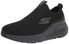 Skechers Men's GOrun Elevate-Slip On Performance Athletic Running & Walking Shoe Running, Black, 8