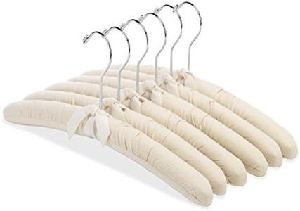 Whitmor Canvas Padded Hanger Set of 6. Shirt or Blouse Hanger