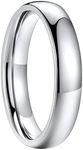 FaithHeart Band Rings for Women, Stainless Steel Simple Dainty Finger Knuckle Stackable Rings Size 9