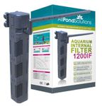 allpondsolutions Fish Tank Filter, 1200IF Internal Aquarium Water Filter for Small Coldwater or Tropical Aquariums for Tanks Up to 250 Litres – Include Spray Bar and Venturi to add Oxygen.