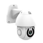 ENERJ Smart CCTV Dome Camera, HD 1080p 3.6mm PTZ IP66 Wifi Home Security IP Cameras Outdoor, Motion Camera with Night Vision & 2 Way Audio for Baby, PET Monitor Via App