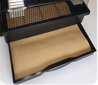 BirdCageLiners - Large Cages- 100 or 150 Sheets - Custom Size - 40 or 60 Pound Paper - Up to 250 Ft of Liners