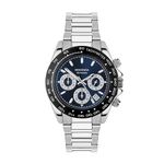 Sekonda Classic Circuit Men's 43mm Chronograph Watch in Blue with Analogue Date Display, and Silver Stainless Steel Strap 30200