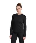 Spyder Charger Crew Women Baselayer, Black, M