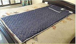 Shiv International Bio Magnetic Mattress Topper/Pad (6 x 3 feet) Magnetic Therapy | 240 GSM Knitted Jacquard Fabric