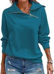 RANPHEE Sweatshirts for Women Blue 