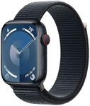 Apple Watch Series 9 [GPS + Cellular 45mm] Smartwatch with Midnight Aluminum Case with Midnight Sport Loop. Fitness Tracker, ECG Apps, Always-On Retina Display, Carbon Neutral