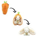 FliPetz Gadget the Bunny Reversible Plush Soft Toy converts into Carrot. Cuddly Zip-Up transforms between carrot & cute bunny soft toy. Awakens children imagination during the transformation process.