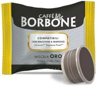 Caffè Borbone Mélange Or - 100 Capsules - Compatibles avec les machines à café de la marque Lavazza* Espresso Point*