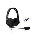 Discover D722U Noise Reducing USB Wired Headset Compatible For Computer Softphone Applications Like Ringcentral, Nextiva, 8x8, Jive, Vonage, Avaya, Teams and More