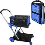 APOXCON Folding Shopping Cart, Two 