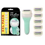 WILKINSON SWORD - Intuition Sensitive care Blades For Women | No Shave Gel Needed | Razor Handle + 6 Blade Refills