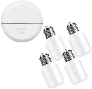 Greencycle Motion Sensor Light Socket,E26 E27 Bulb Holder,4 Light Sockets