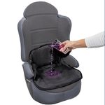 Lynmark® Waterproof Booster Seat Protector for 2+ Years old Best for Potty Training Pee Accidents, Spillages. Child Car Travel Essentials - Reusable, Breathable, Non-slip Back, No Bucklehole (Black)