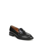 Franco Sarto Women's EDA Classic Slip on Loafer, Black Leather, 8