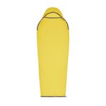 Sea to Summit - Reactor Sleeping Bag Liner - Standard Mummy With Drawcord - Thermolite For Thermal Boost - Odour Control - Ultra-Sil Stuff Pack - For Backpacking & Camping - Yellow - 284g