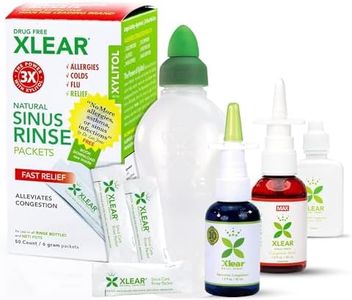 Xlear Allergy Relief Kit, Xylitol Nasal Spray, Sinus Rinse, Saline Packets