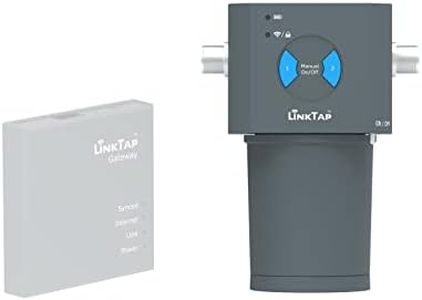 LinkTap Indoor/Outdoor Smart Sprinkler Controller - Requires Gateway - Battery Powered, Automatic Rain Skip, Better Range Than Wi-Fi, Easy Install, Alexa, Compatible with LinkTap 1" Flowmeter (2-Zone)