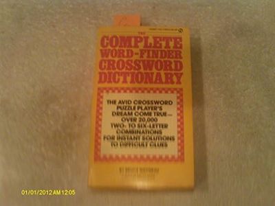 Complete Word-finder Crossword Dictionary