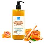 Pure Propolis Cicatrizing Gel Ointment 500 ml Dispenser Pump Bottle - Healing Balm - After-shave - Soothing gel "insect bites" - Body and facial care for problem skin