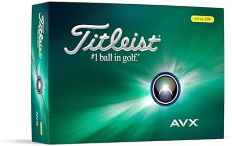 Titleist AVX Golf Balls, Yellow - 12 Pack